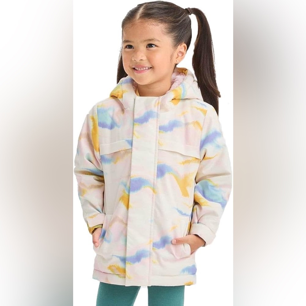 Cat & Jack Hooded Abstract Print Pink Blue Jacket